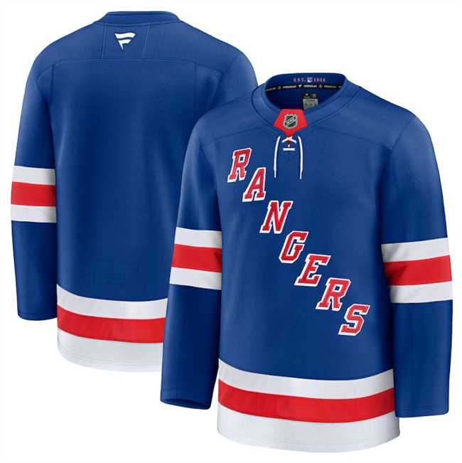 Men%27s New York Rangers Custom Royal 2024-25 Home Stitched Hockey Jersey